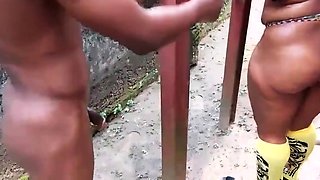 Chubby, Ebony Babe With Curly Hair Is Getting Fucked From