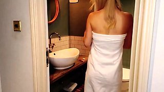 Sexy blonde emo teen solo cam session