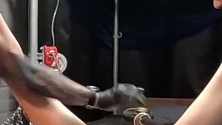 Alexia's Double Domme Lesbian Fisting & Squirting in a Gas Mask
