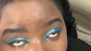 Ebony Secretary Gets a Promotion Through a Tiny Hole in Her Skirt
