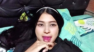 My stepsister is desperate for my cum, she sucks it until she takes the last drop