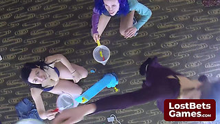 Three newbies are diving into their first nude shoot