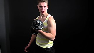 Hot twunk czech boy Felix Harvard jerking off