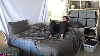 Blonde Stepsister Helps Stepbrother With Porn Addiction - Homemade Doggystyle & Facial