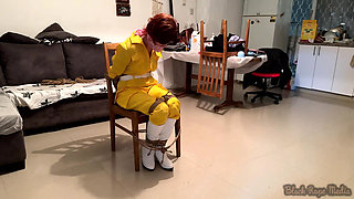 April O'neil cosplayer chairtied