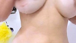 Big boobs milf masturbates with her dildo