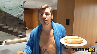 Daddy4k. hot young was rescued by dad and he got her firm body and Tight Pussy as a prize