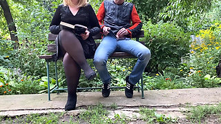 Curvy Mother-in-law Satisfies Son-in-law Outdoors