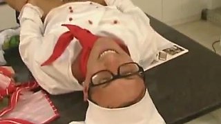 Waitresses cum swap ft. Karolina Brejlova  Victoria Swinger: Blowjob, Babe  Blonde Porn