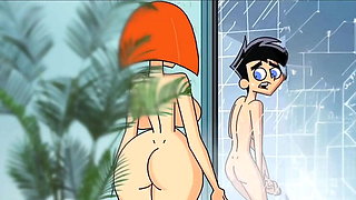 Fiery Redhead Mom Gets Down in the Uncensored Anime Shower