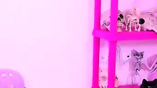 Blonde Teen In Solo Striptease Fun