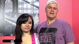 Asian Squirt Machine Annie Cruz Wears Out Mr. Avn Hall of Fame - Immoral Live 4K