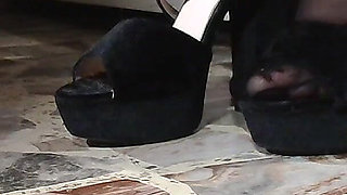 Tutti I Miei Tacchi Sexy E Collant Nero in Primo Piano per Te