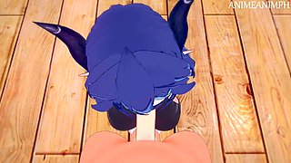 Cartoon hentai teen with big boobs porn