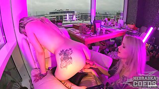 Sam Gets Fucked Double Penetration Anal And Pussy Pounding By Her Friend Cheri