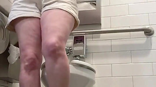 Pissing & Teasing You with My Sexy Ass in Public Toilets