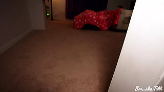 Sneaky Stepbro Hides in My Snuggie & Airplays Porn on Tv