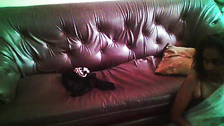 Fucking my maid on the sofa
