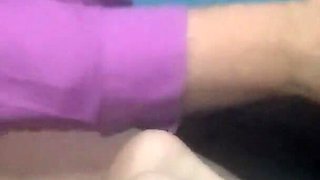 Tied up Hubby Dominates Her Pussy and Gives Her a Little Spanking She Deserves
