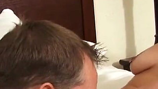 Hairy redhead banged in her pussy