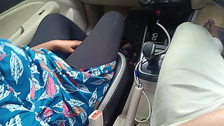 Office Manager Enjoying Hot Romance with Married Colleague Inside Car Part 1