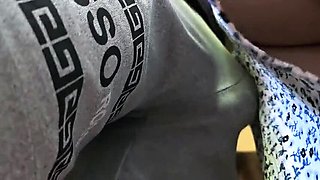 Stranger Cums in Her Panties on Subway - Almost Caught by Passengers!