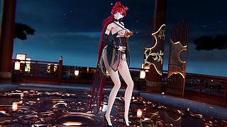 mmd 4K Yinyin-bingbing Korean Dance, Lingerie, Erotic Tattoo, Striptease