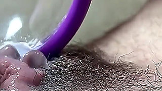 Vacuum Morning Masturbation, Wet Pussy with Cream Flowing Out, How Nice It Is