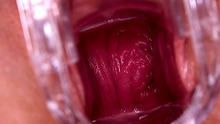 Blond masturbating pissing fetish babe pees