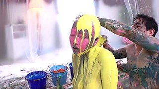 Fetish brunette lesbian love licking pussy hard in hd