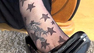 Starry Starry Tights and Earrings. Give Them a Rub Mmmm.