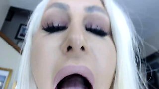 Big boobs milf masturbates with her dildo