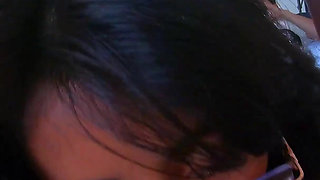 School Tattoed Babe Giving Blowjob