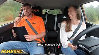 Stacey Cruz Gets Fucked Hard by Driving Instructor in Fake Driving School - Blowjob & Cumshot in Car