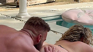 POV - Behind the Scene with Fat Tits Santana Ayo