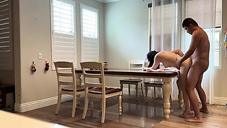 Fuck My Buddy’s Wife on the Dining Table While He’s Out of Town