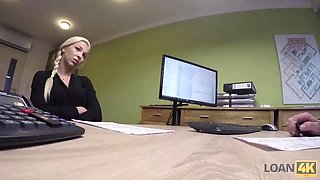 Loan4k. porn casting is performed in loan office by horny agent