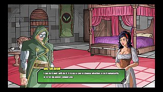 Susan Storm from the Fantastic Four enjoys some oral fun in Doomination two