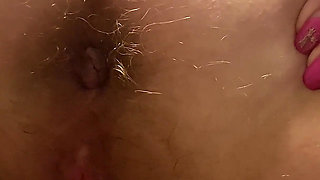 Pregnant Woman Masturbating Hairy Pussy, Farting and Gaping Holes