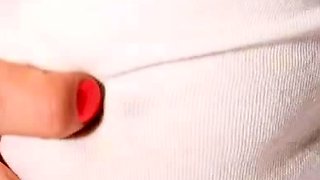 Amateur young teen solo masturbation on her livingroom