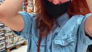 Public have fun with lovense chubby inwards the shop KleoModel ejaculation