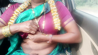 Step Dad Daughter in Law Car Sex, Telugu Dirty Talks, Part -1