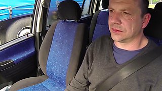Hardcore Sex In The Car With European Slut