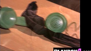 Busty Tits blond mommy posing totally naked