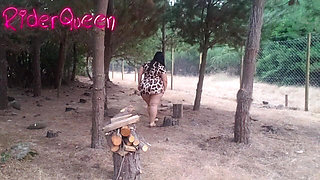 Recoping Woods Sexy Stepmom Outdoors