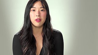 Korean teen Elle Lee masturbates and reaches orgasm solo video