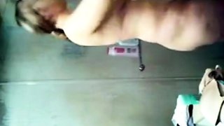 Spying on Sensual stepmom in shower