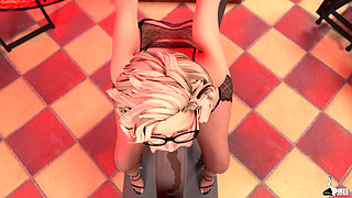 POV Big Tit Emo and Curvy Secretary Gets Fucked Like Cheap Sluts