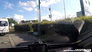 Voyeurs Watching Car In Action