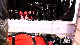 gentle fetish anal actions with latex and bdsm